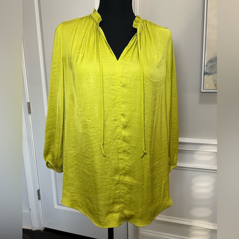 Rachel Zoe Chartreuse Blouse – Size M
